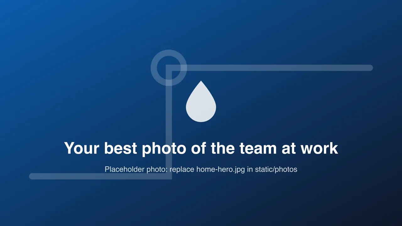 Placeholder photo for the top of the home page