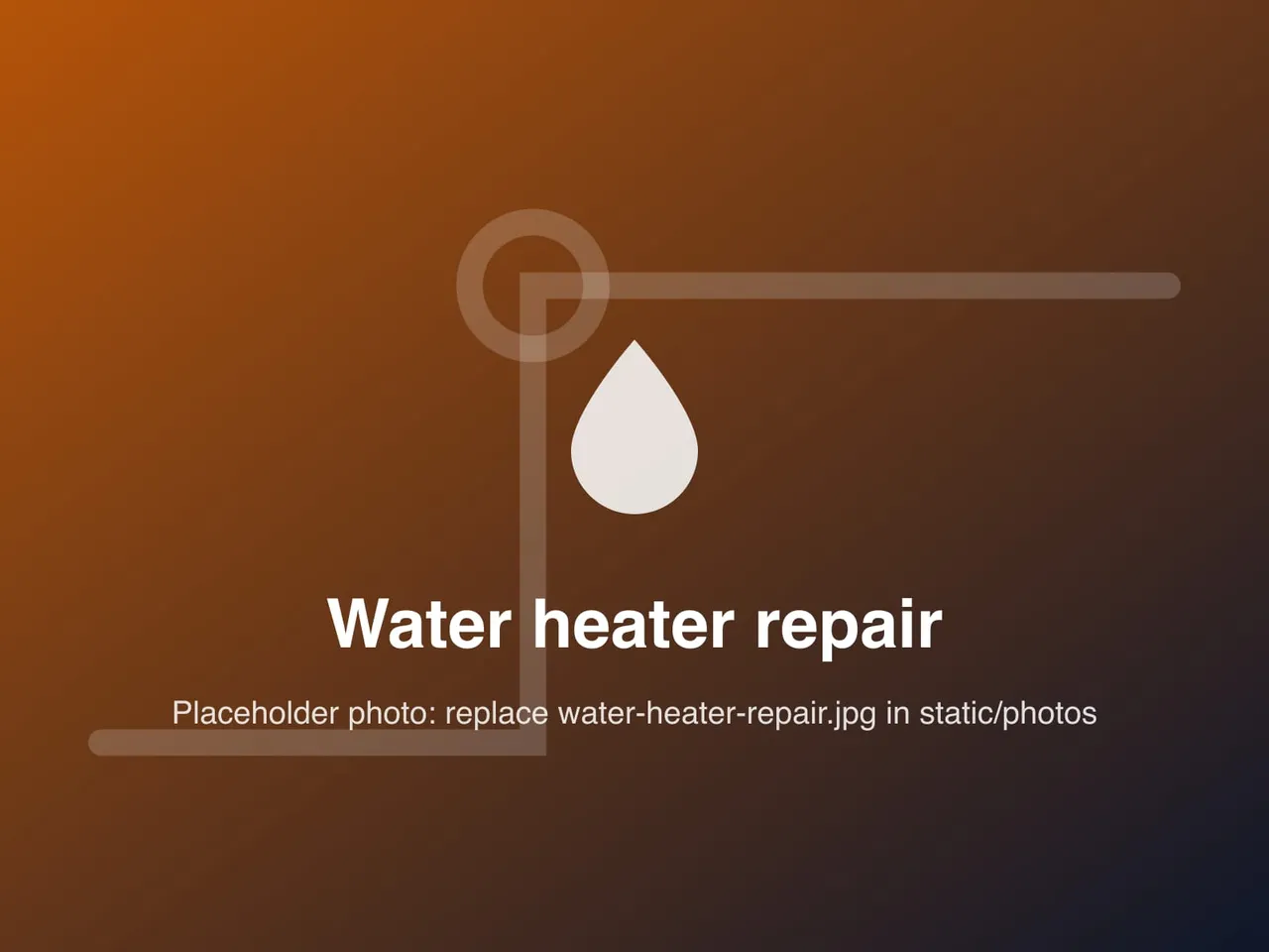 Placeholder photo for water heater repair