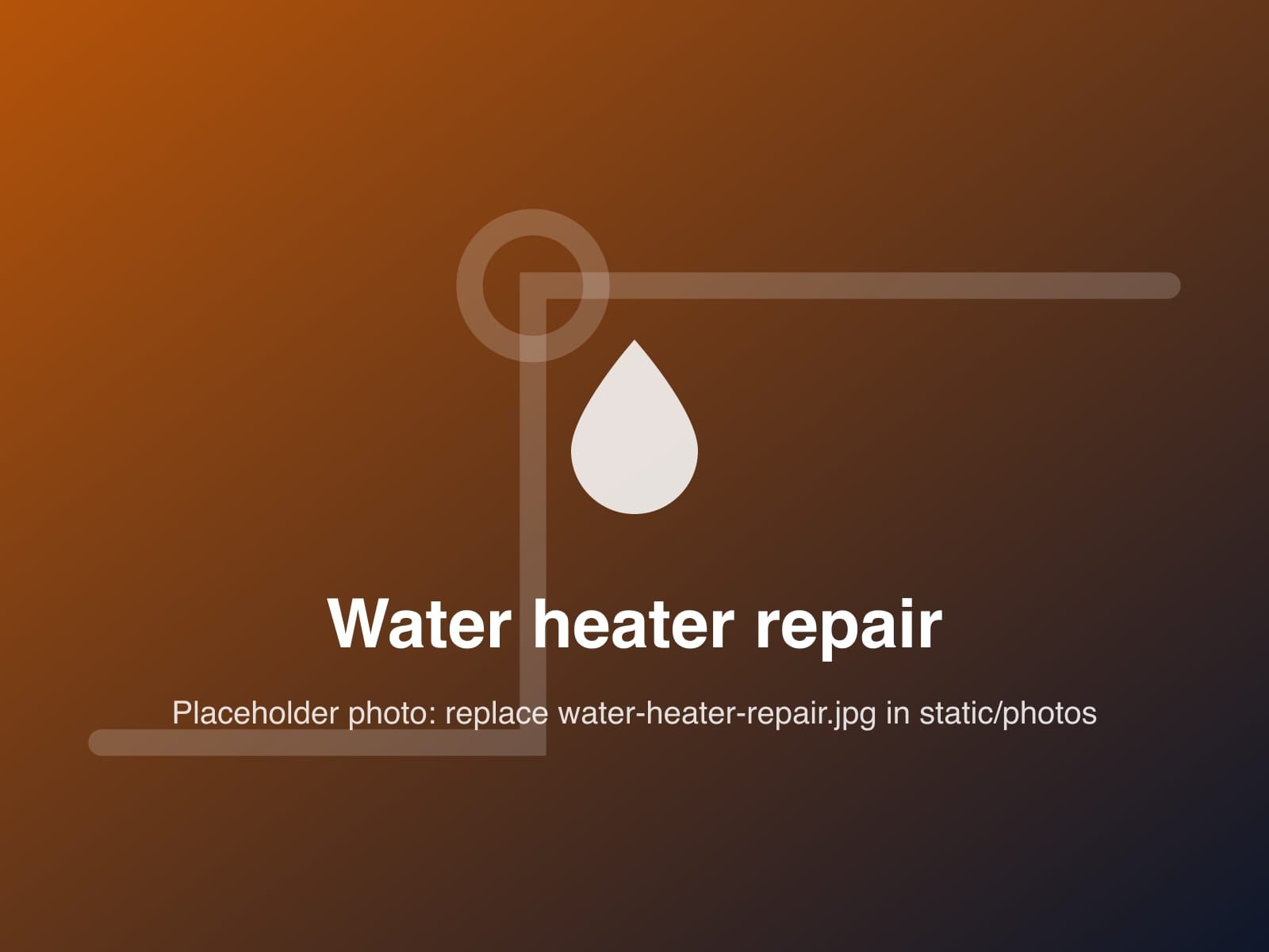 Placeholder photo for water heater repair